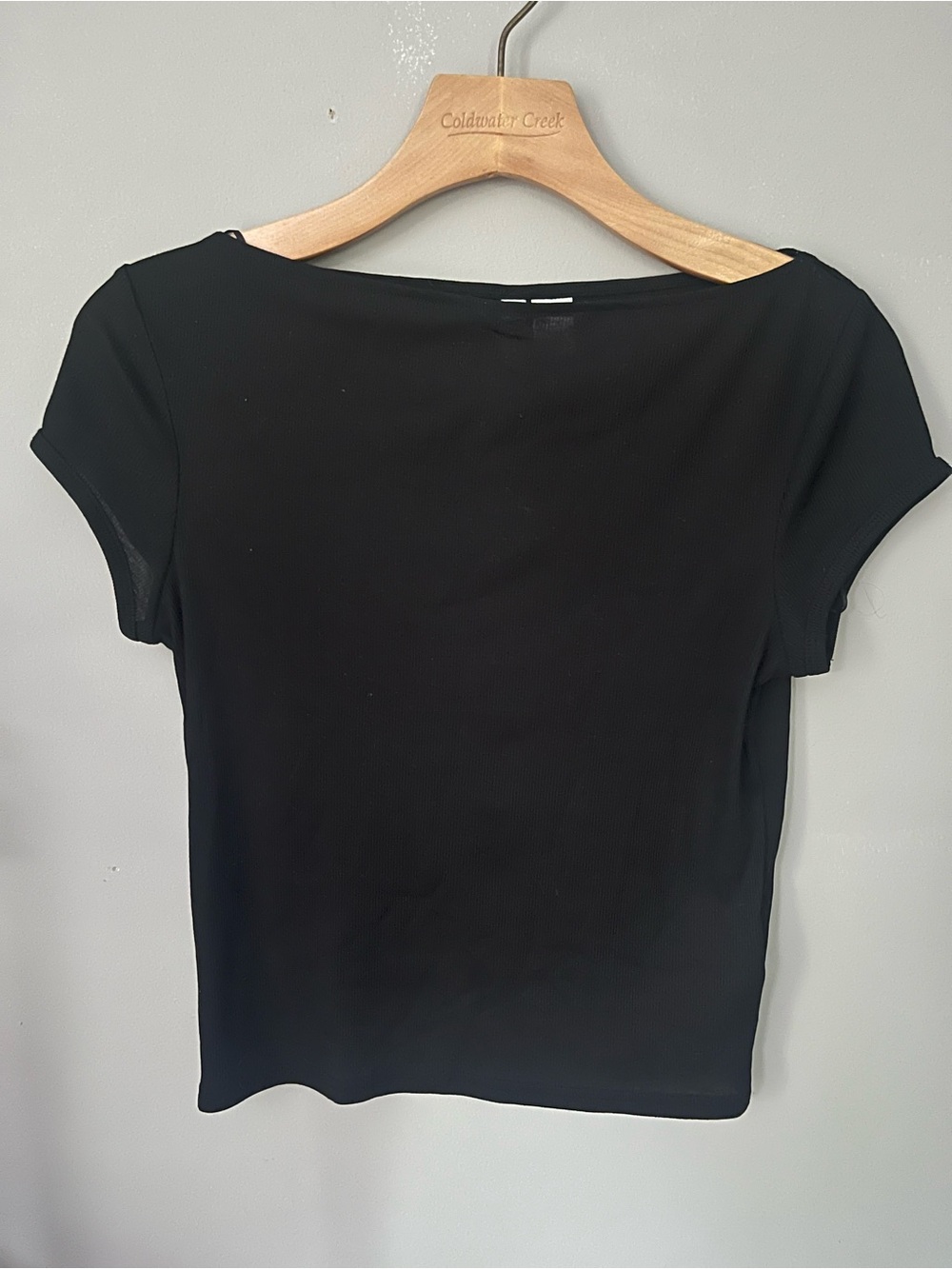 H&M Black Boatneck Tee